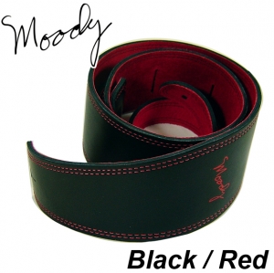 Moody Leather / Leather - 2.5&quot; - Long (Black / Red)뮤직메카
