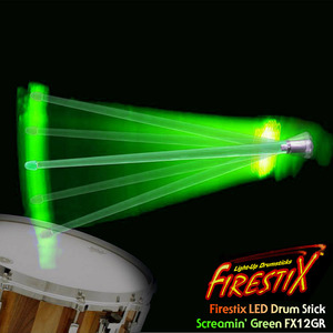 Firestix LED Drumstick &quot;Green&quot; LED 드럼스틱 FX12GR 뮤직메카
