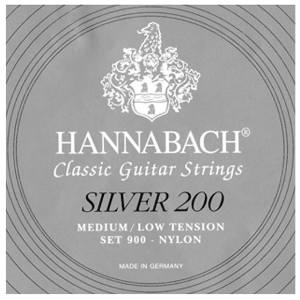 하나바 hannabach 독일 클래식기타스트링 Silver200 900MLT 미디움 로우텐션뮤직메카